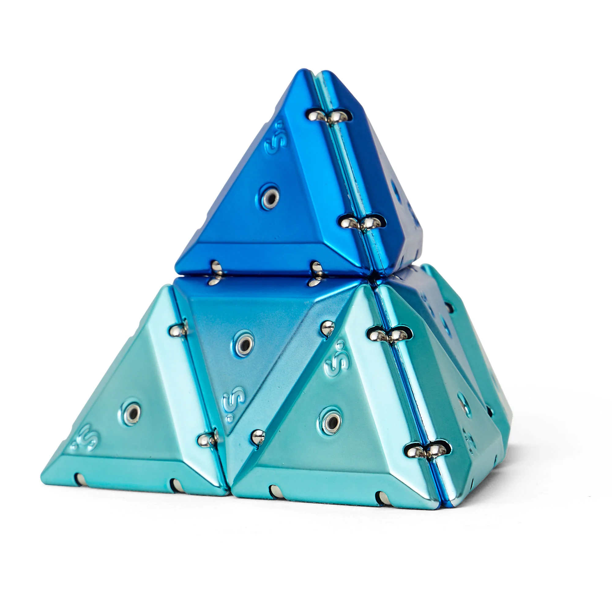 Geode Magnetic Fidget Set - Chrome Pyramid (Single Colours) - Image 5