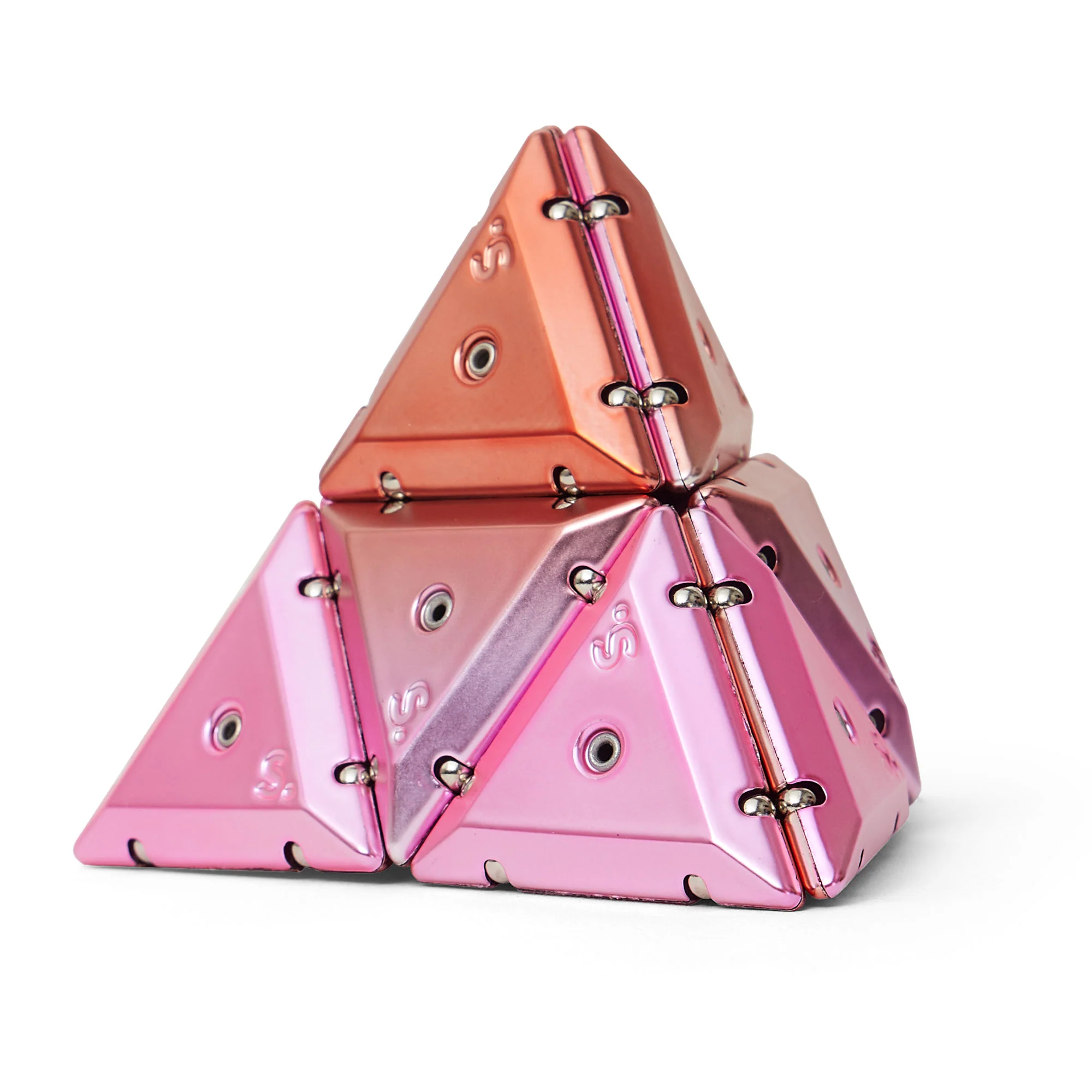 Geode Magnetic Fidget Set - Chrome Pyramid (Single Colours) - Image 7